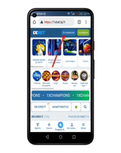 Acceder sur votre compte 1xbet