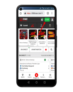 cliquez sur le compte
